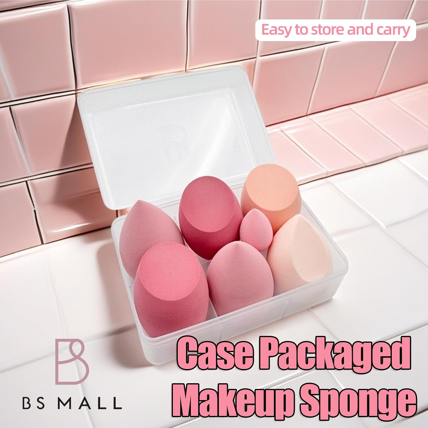 7 Pcs Makeup Sponge Set Blender Sponges for Liquid, Cream, and Powder, Multi-colored