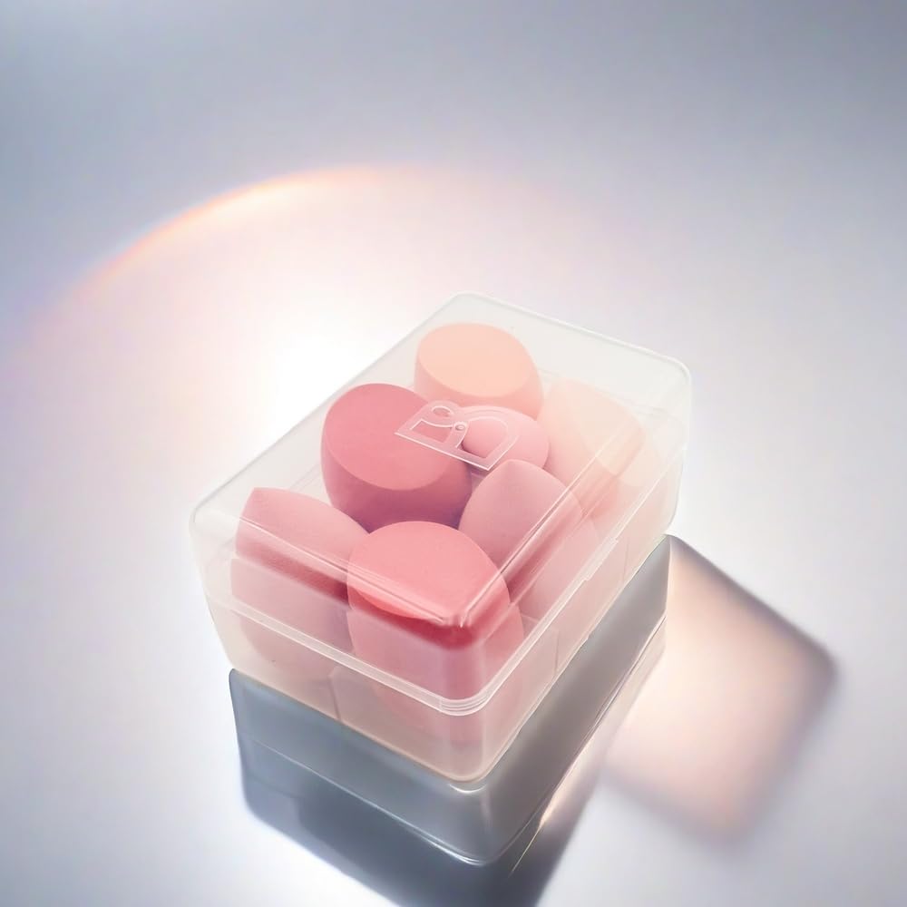 7 Pcs Makeup Sponge Set Blender Sponges for Liquid, Cream, and Powder, Multi-colored