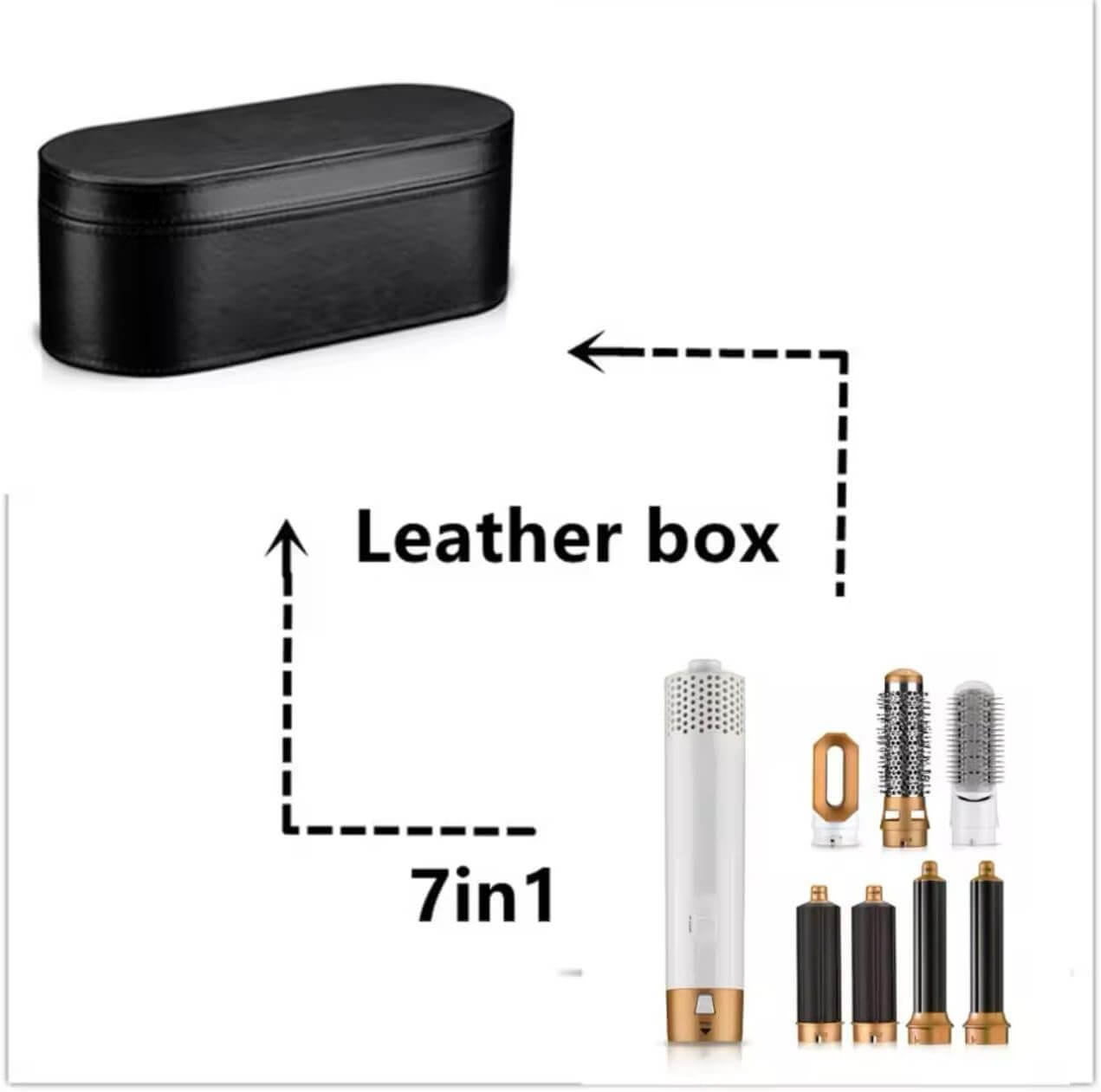 7-in-1 Automatic Hair Styling Tool, Curling and Straightening Iron, Multi-Purpose