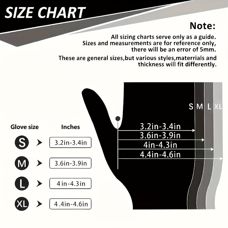 50 Pcs Black Disposable Nitrile Gloves - Durable & Waterproof | Kitchen, Tattoo, Cleaning, Auto Care | Textured Grip | Latex-Free •