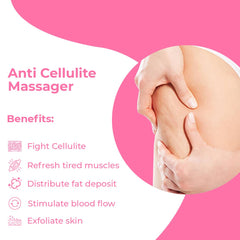 Anti Cellulite Massager Roller - Anticellulite Fascia Blaster for Cellulite Remover - Improves Blood Flow Use Cellulite Brush & Cellulite Roller with Cream or Oil for Cellulite Treatment