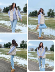 Athlisan Womens Zip Up Puffer Vest Stand Collar Sleeveless Padded Jacket Coat