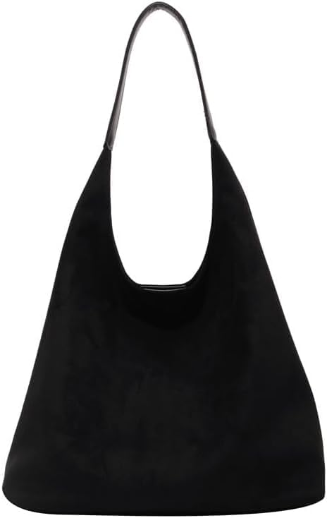 Suede Bag for Women Hobo Bag Slouchy Purse Fashionable Leather Shoulde Office Tote Handbag