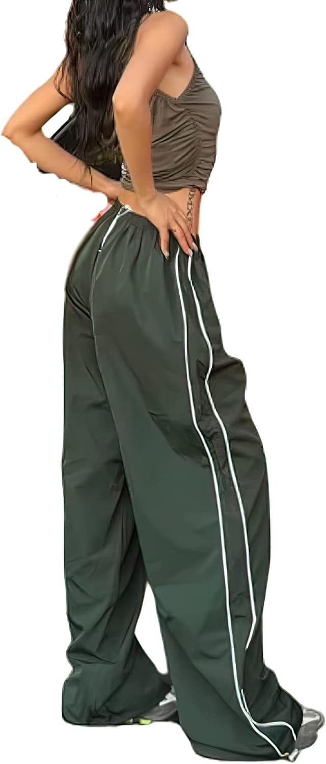 Pantalones deportivos XPONNI para mujer, pantalones holgados, pantalones Y2k, pantalones de paracaídas para mujer, ropa Y2K 