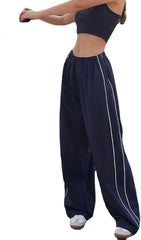 Pantalones deportivos XPONNI para mujer, pantalones holgados, pantalones Y2k, pantalones de paracaídas para mujer, ropa Y2K 