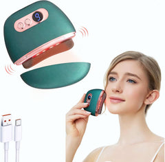Gua Sha Electric Face Massager & Body Scraper Tool for Facial Lifting, Skin Tightening, Jawline Sculpting, Face Lift, Double Chin,Heat/Electric Vibration, Anti-Aging/Wrinkles.