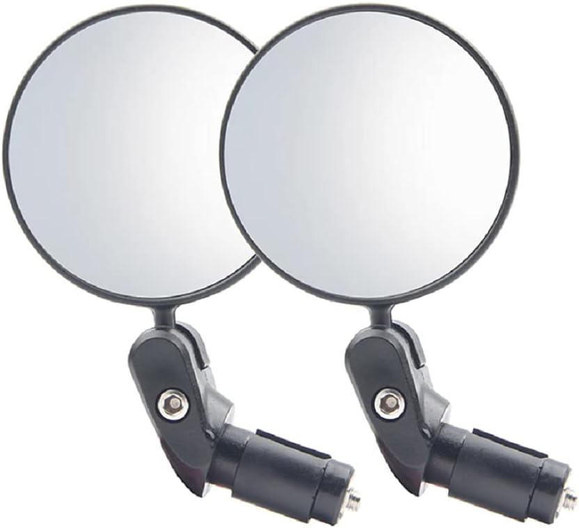 2pcs Bicycle Cycling Rear View Mirrors, HD Safety Rearview Mirror, Convex Mirror with Adjustable Handlebar Installation