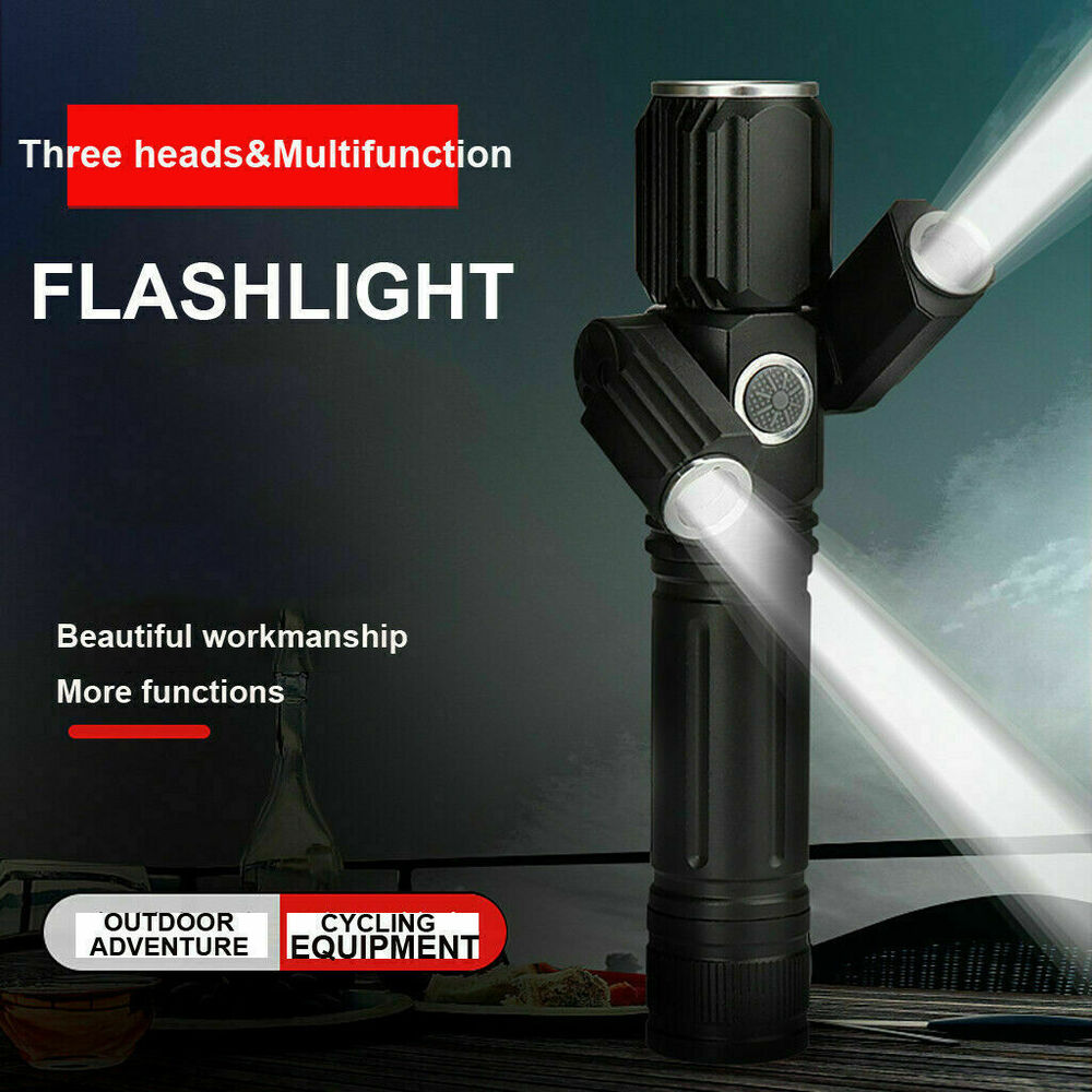 USB Rechargeable LED Bicycle Headlight Bicycle Front Light Set Bicycle USA -