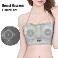 Electric Bust Massager, Breast Massager Bra, USB Wireless Electric Massagers for Shaping Beautiful Chest Anti Sagging