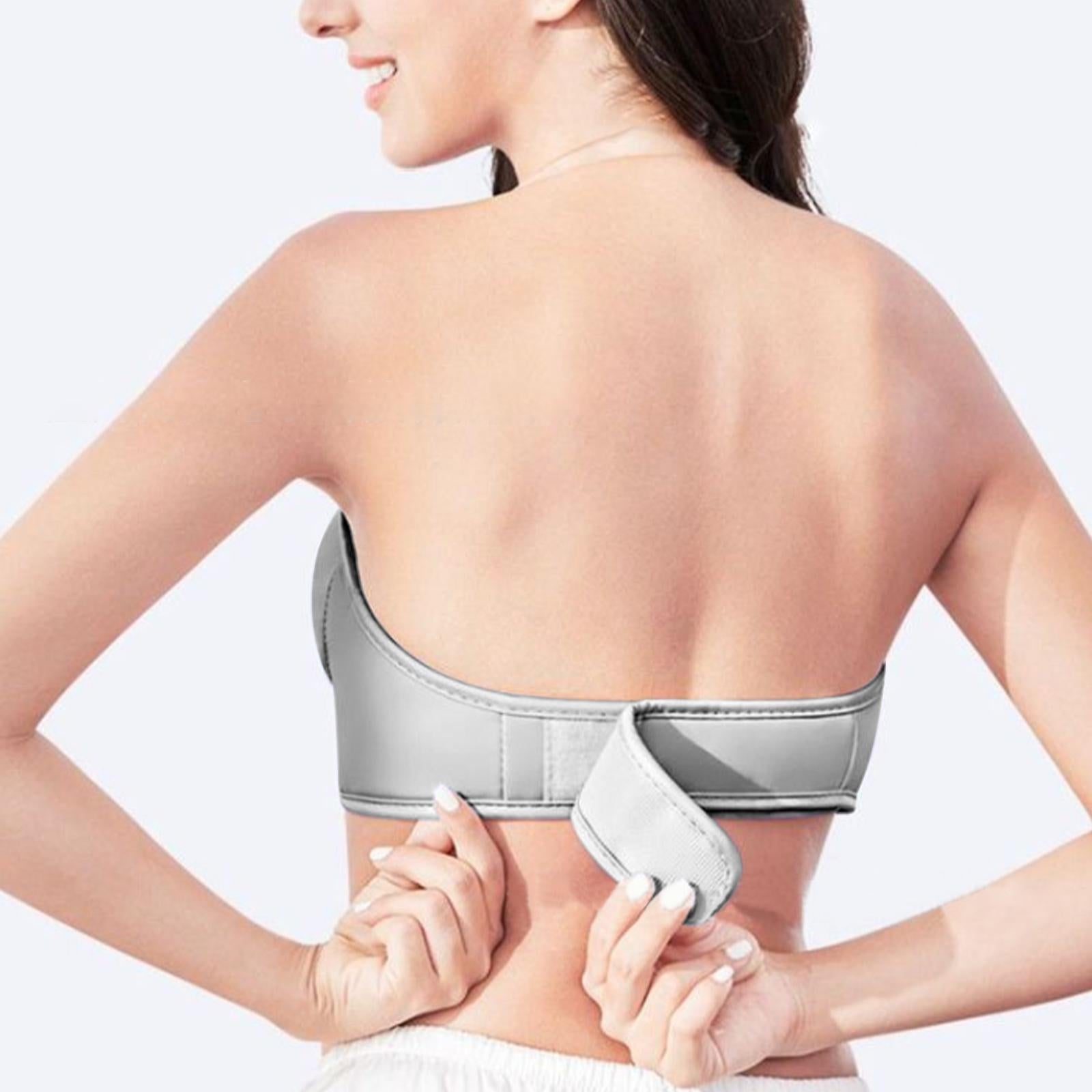 Electric Bust Massager, Breast Massager Bra, USB Wireless Electric Massagers for Shaping Beautiful Chest Anti Sagging
