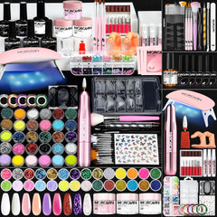 Complete Acrylic Nail Kit - Beginner-Friendly Pro Set with Drill (30 Pieces)