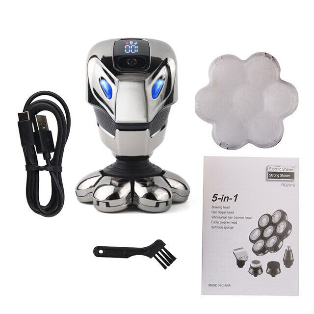 Cordless shaver trimmer men's 5-in-1 electric shaver