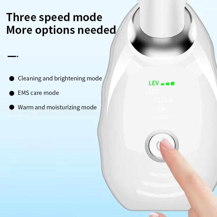 8-in-1 Led Facial Sculptor Shell-Shaped Designfor Face and Neck Care in Glossy
