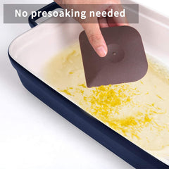 3 pcs Food Scraper Nylon Plastic Pan Pot Scraper, Cast Iron Cleaner Scraper Skillet Scraper Pan Pot Scrubber
