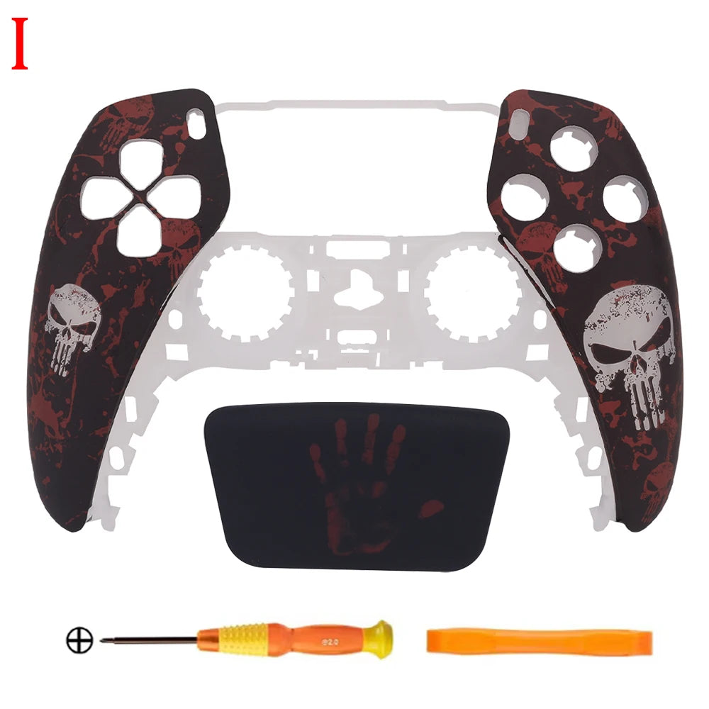 for PS5 Controller Limited Spider / Call of Duty Shell Touchpad Gamepad Cover Replacement Front Case for BDM-010/020/030/040/050