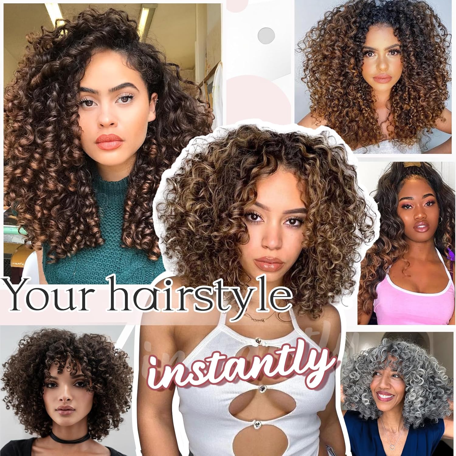 Gogo Curl Crochet Hair - 7pk 8in Pre-Twisted Synthetic Extensions (Ocean Beach Curls)