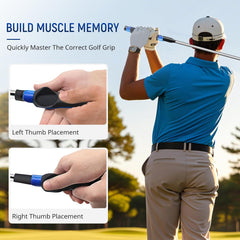 Golf Grip Trainer Kit - Correct Hand Position Training Aid for Clubs