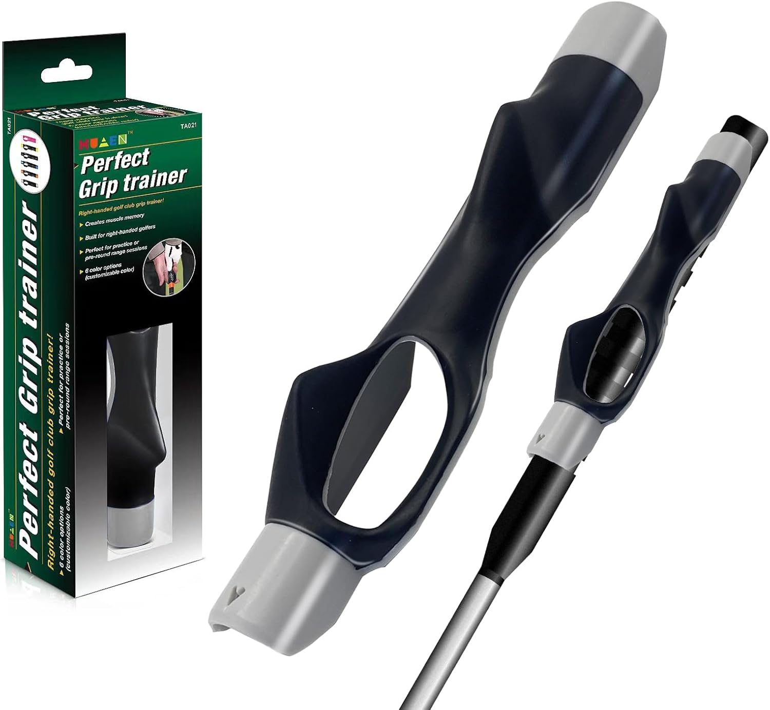Golf Grip Trainer Kit - Correct Hand Position Training Aid for Clubs