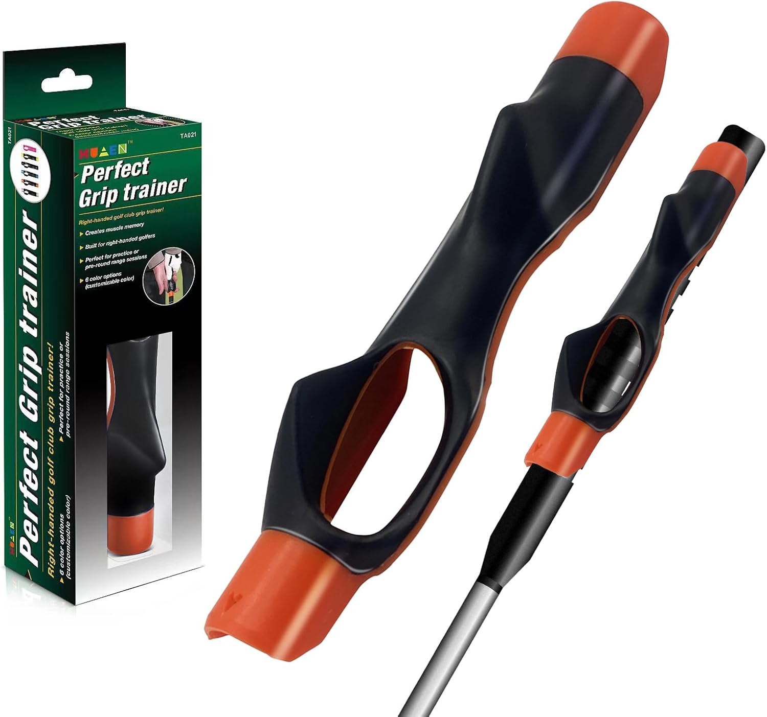 Golf Grip Trainer Kit - Correct Hand Position Training Aid for Clubs