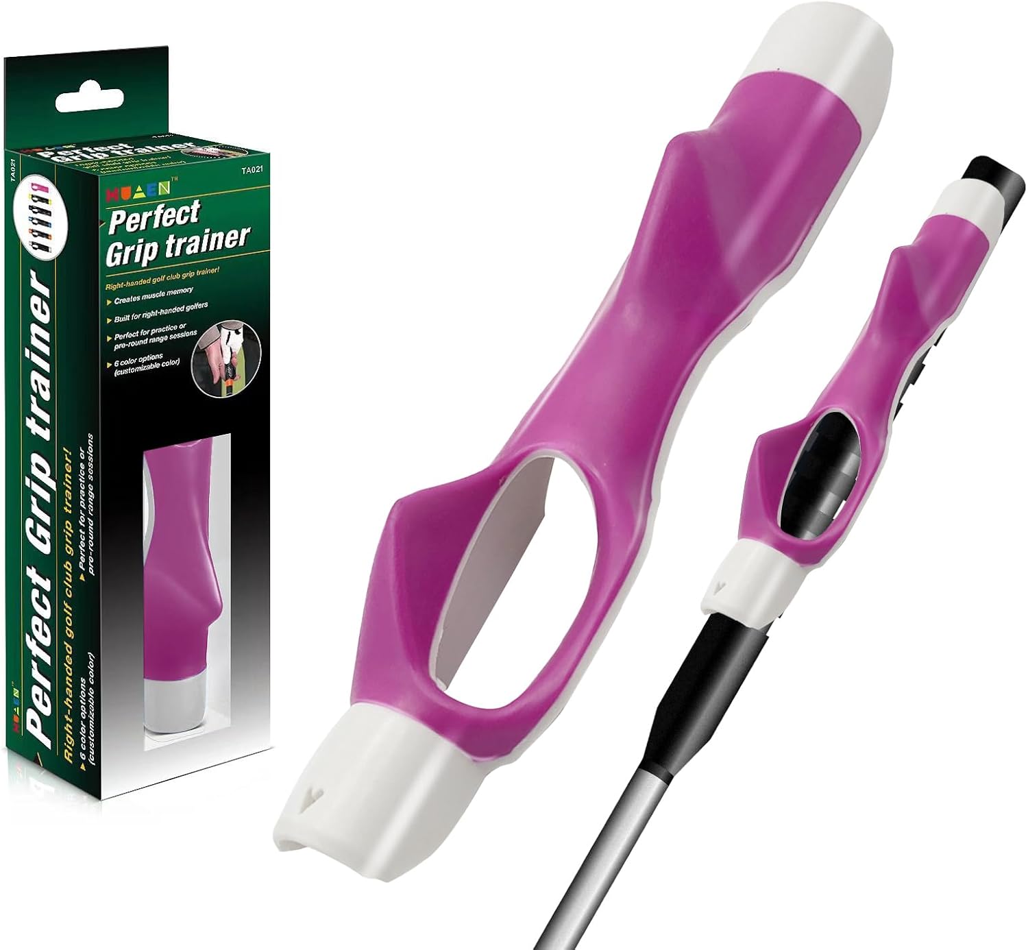 Golf Grip Trainer Kit - Correct Hand Position Training Aid for Clubs