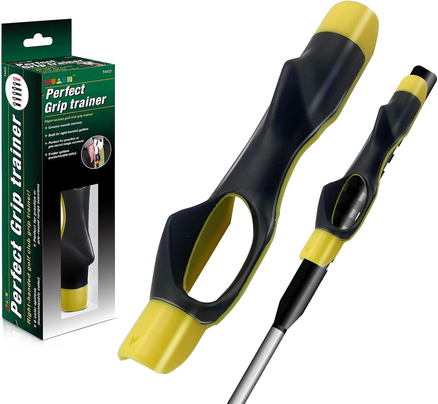 Golf Grip Trainer Kit - Correct Hand Position Training Aid for Clubs