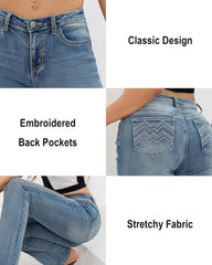 Pantalones vaqueros de mujer, pantalones vaqueros de tiro medio y corte acampanado de los años 90, pantalones vaqueros negros de alta elasticidad, pantalones de mezclilla de corte acampanado para mujer 