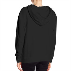 Sade Women's Hoodies Sweater Fashion Long Sleeve Top Hooded Sweatshirts 3XL Black