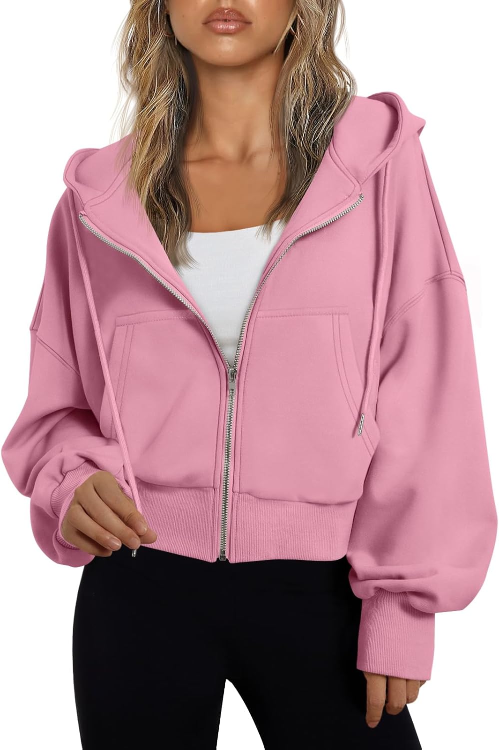 Sudaderas con capucha de moda Queen para mujer, sudaderas cortas con cremallera completa, chaquetas, tops casuales y cómodos para el gimnasio, conjuntos de otoño e invierno 2024 
