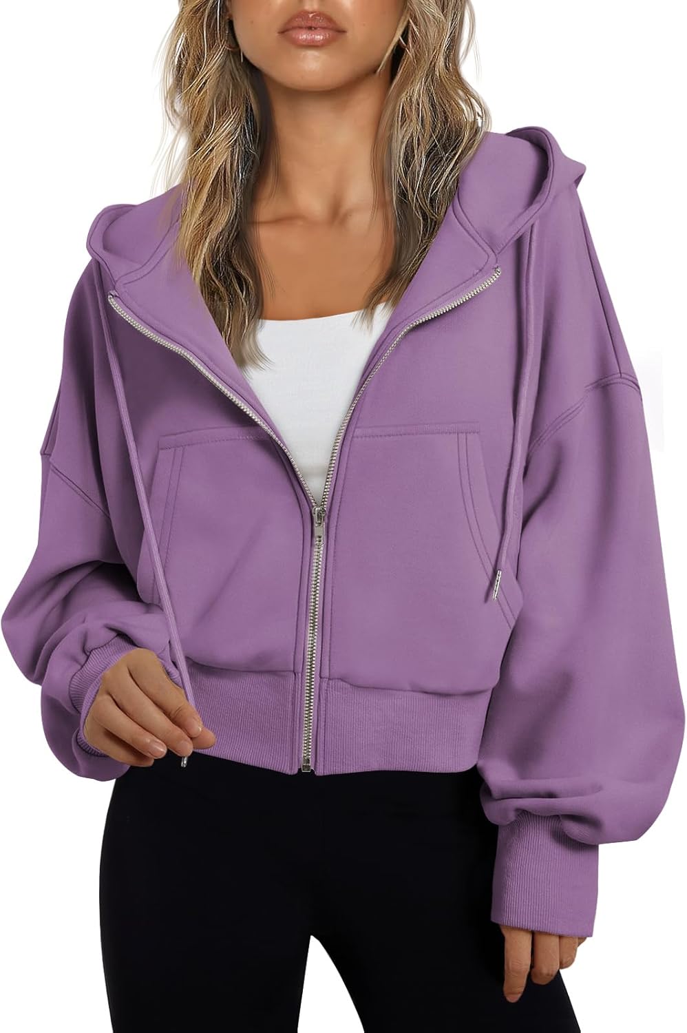 Sudaderas con capucha de moda Queen para mujer, sudaderas cortas con cremallera completa, chaquetas, tops casuales y cómodos para el gimnasio, conjuntos de otoño e invierno 2024 