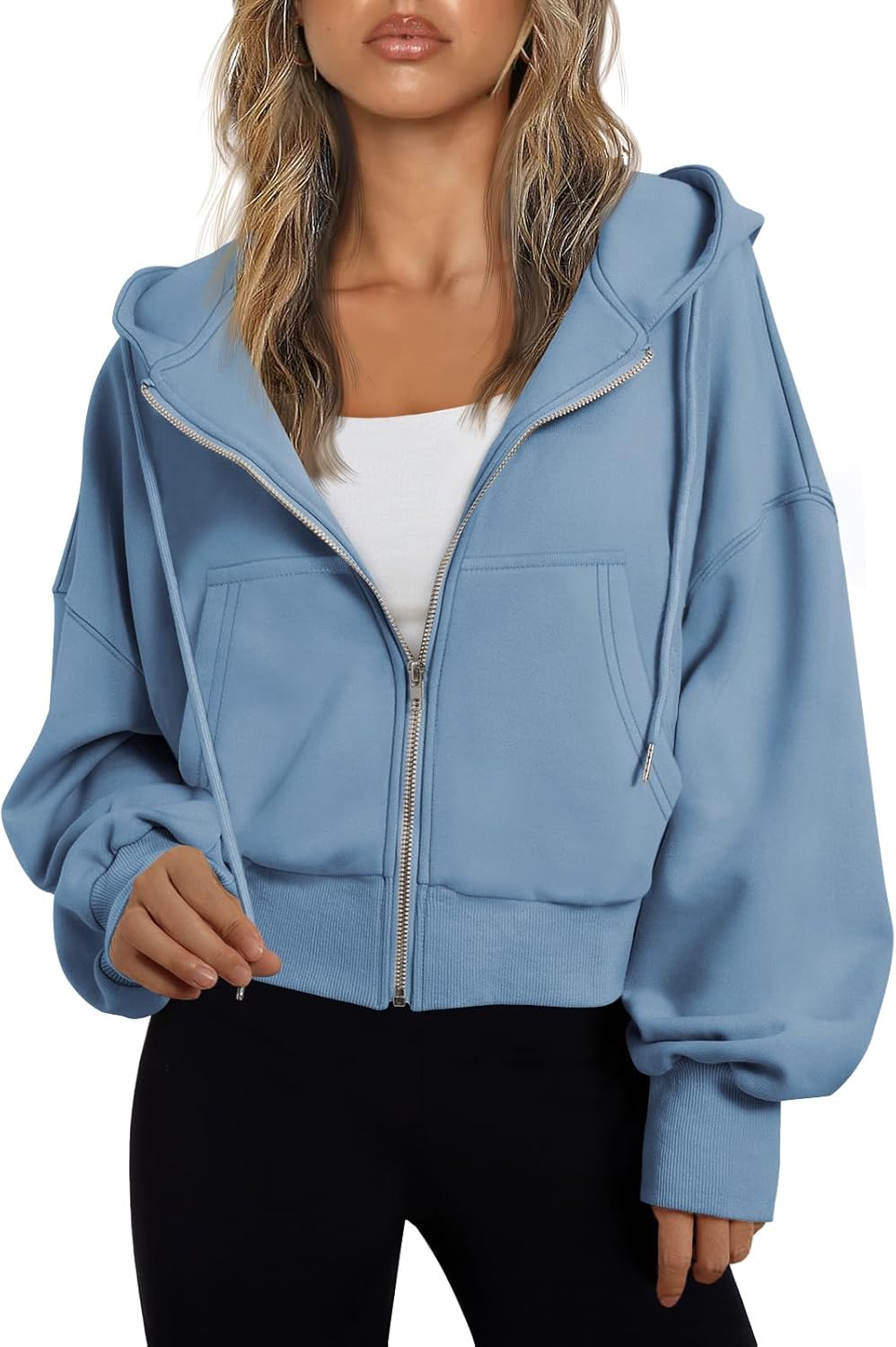 Sudaderas con capucha de moda Queen para mujer, sudaderas cortas con cremallera completa, chaquetas, tops casuales y cómodos para el gimnasio, conjuntos de otoño e invierno 2024 