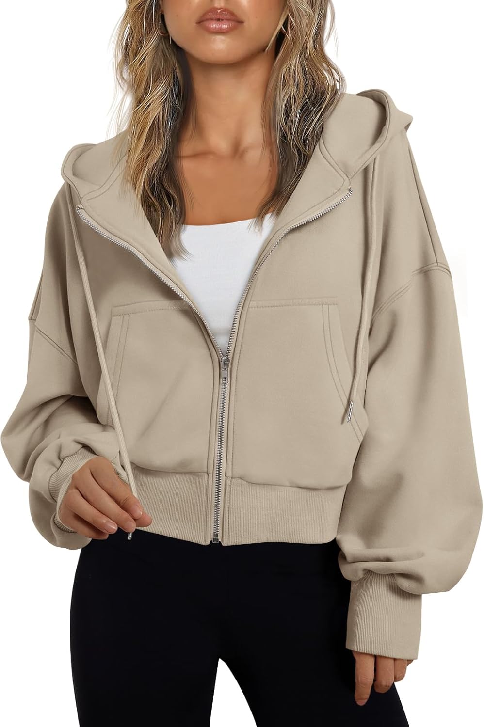Sudaderas con capucha de moda Queen para mujer, sudaderas cortas con cremallera completa, chaquetas, tops casuales y cómodos para el gimnasio, conjuntos de otoño e invierno 2024 