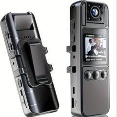 Human Body Camera—1080p HD Screen, 64GB Storage, Night Vision, 8H Battery, Instant Transmission (Home/Outdoor/Cycling)Full HD 1080P Recording: Captures high-definition video (1080P) and ultra-high-definition photos for both day and night use.  Enhanced Ni