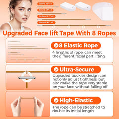 Invisible Face Lift Tape (100pcs, 8-strand) – Multi-Use for Makeup & Contouring (Women)
