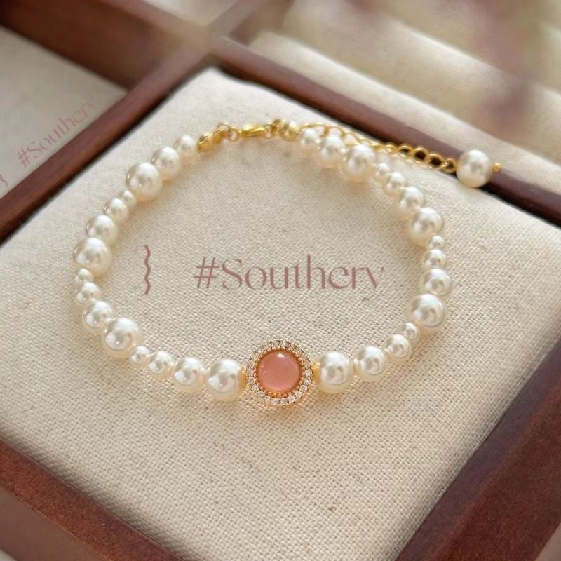 Elegant Pearl Bracelet Necklace Ring Jewelry Set the Perfect Gift for Her