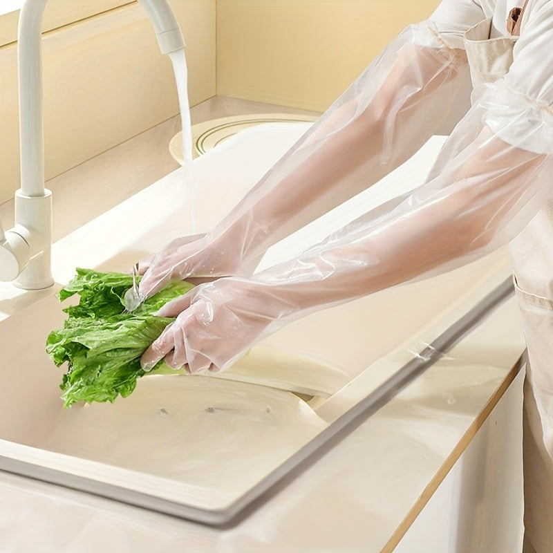 20 piece Set of Long Kitchen Cleaning Gloves, Extended Anti Slip Household Gloves