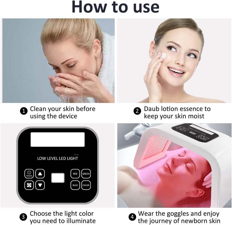 L-E-D Light 7 Color SPA Facial Light Multifunctional Beauty Machine for Women Home Salon