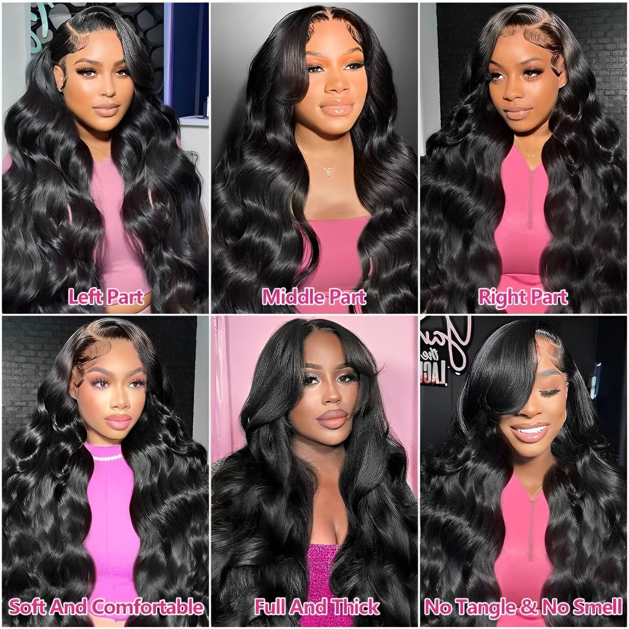 30 Inch 13x6 Lace Front Wigs Human Hair 200 Density Body Wave HD Lace Front Wigs Human Hair Pre Plucked Natural Color for Women