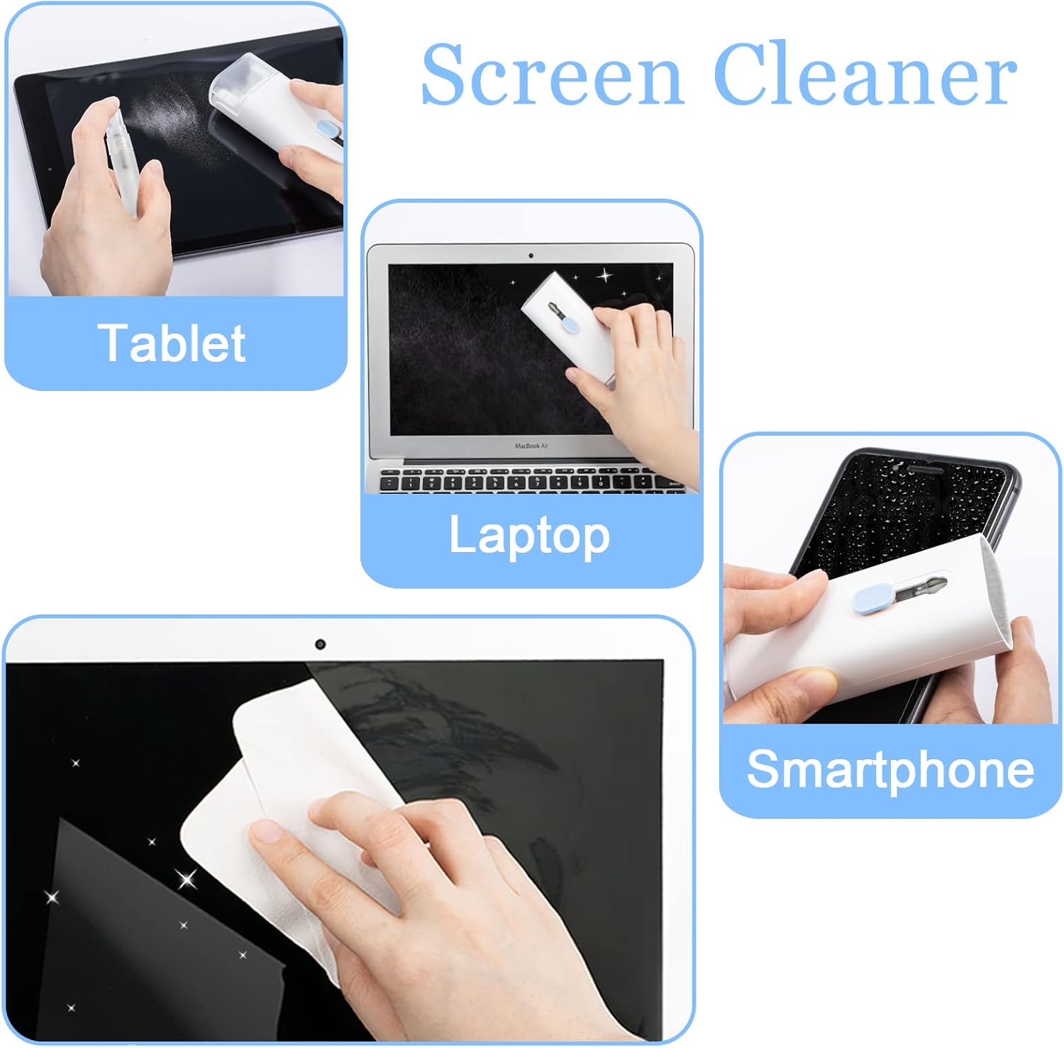 Laptop Screen Keyboard Earbud Cleaner Kit for AirPods Pro MacBook iPad iPhone iPod