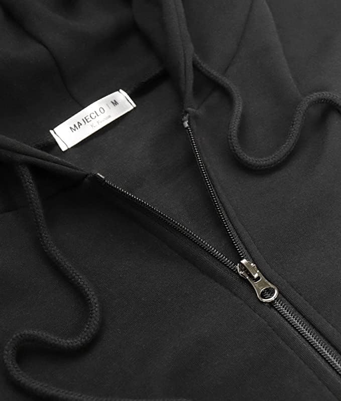 Sudadera con capucha informal de gran tamaño con cremallera completa para mujer Sudadera ligera de manga larga Chaqueta informal con bolsillo 