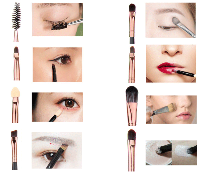 20pcs Makeup Brushes Kit Set Powder Foundation Eyeshadow Eyeliner Lip Brush