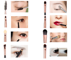 20pcs Makeup Brushes Kit Set Powder Foundation Eyeshadow Eyeliner Lip Brush