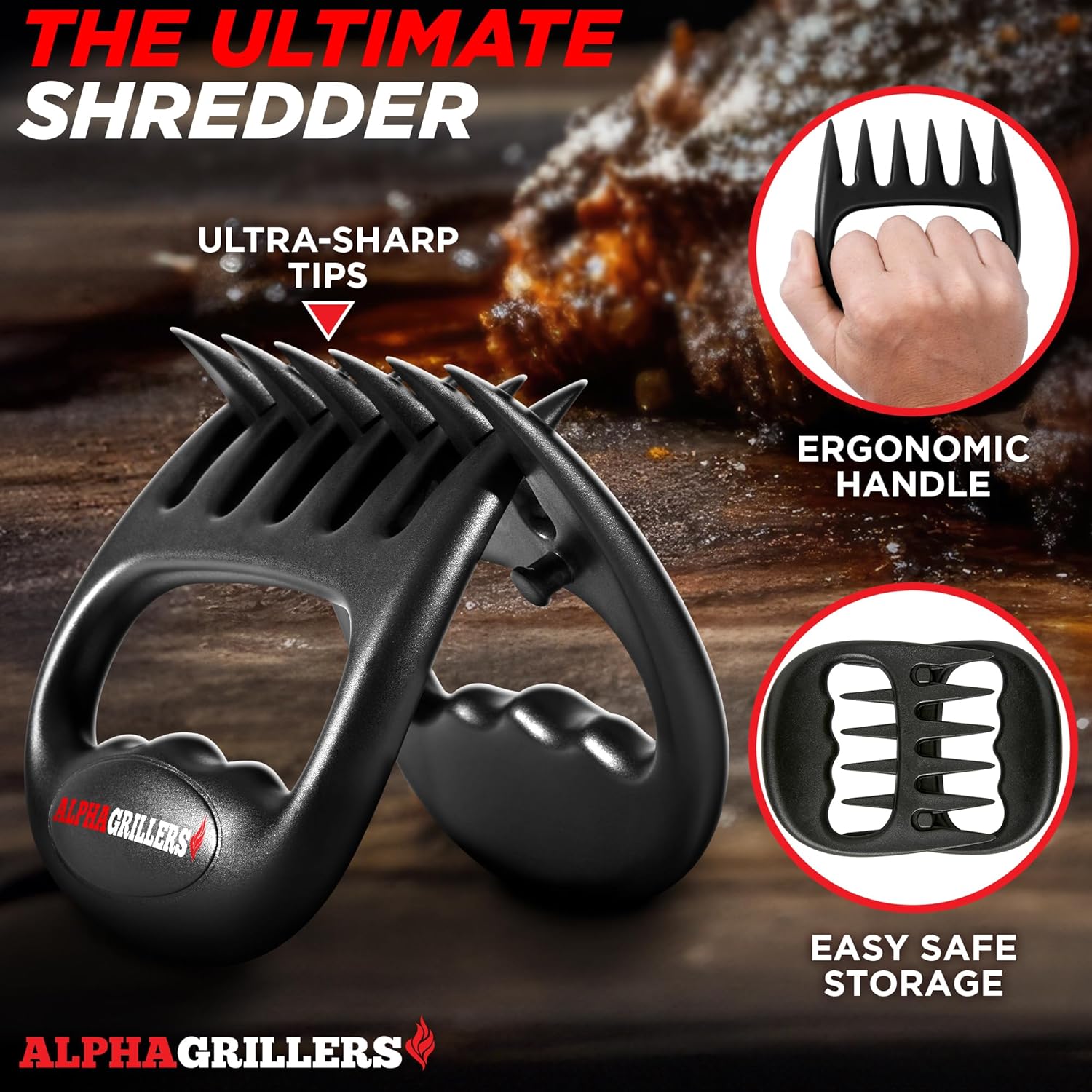 Meat Shredder Claws Grilling Accessories BBQ Accessories Grill Puller for Cooking Shredding Barbecue