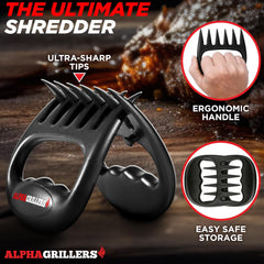 Meat Shredder Claws Grilling Accessories BBQ Accessories Grill Puller for Cooking Shredding Barbecue