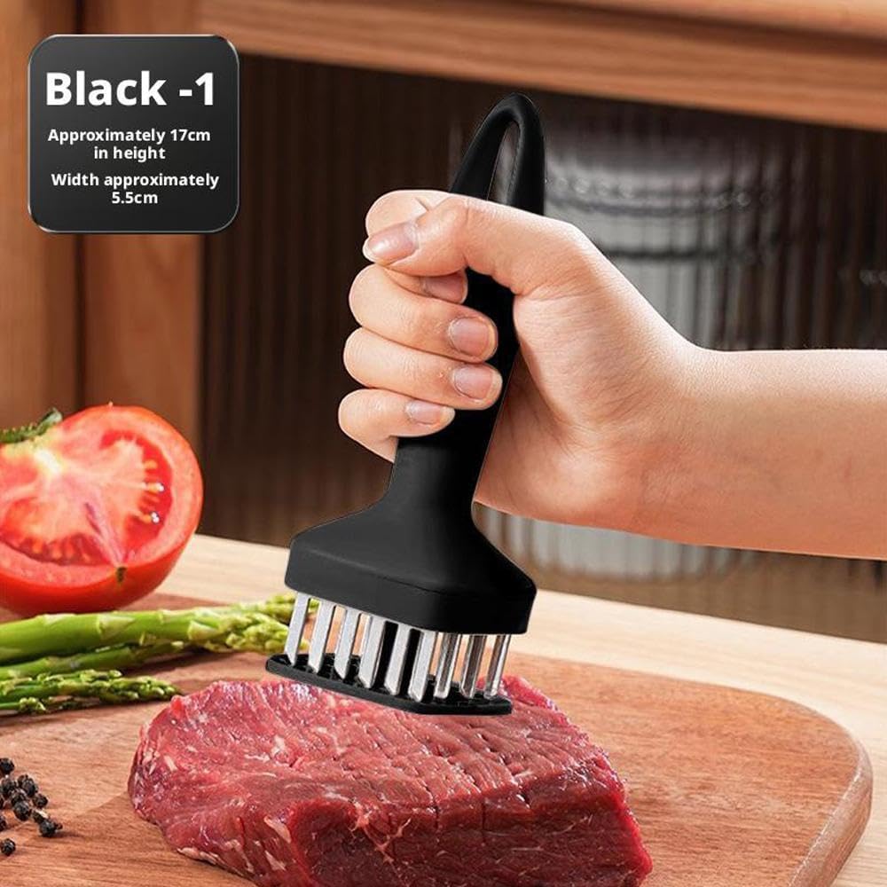 Stainless Steel Meat Tenderizer Needle Tool, Meat Tenderizer Tool with Ultra Sharp Stainless Steel Needle Blades