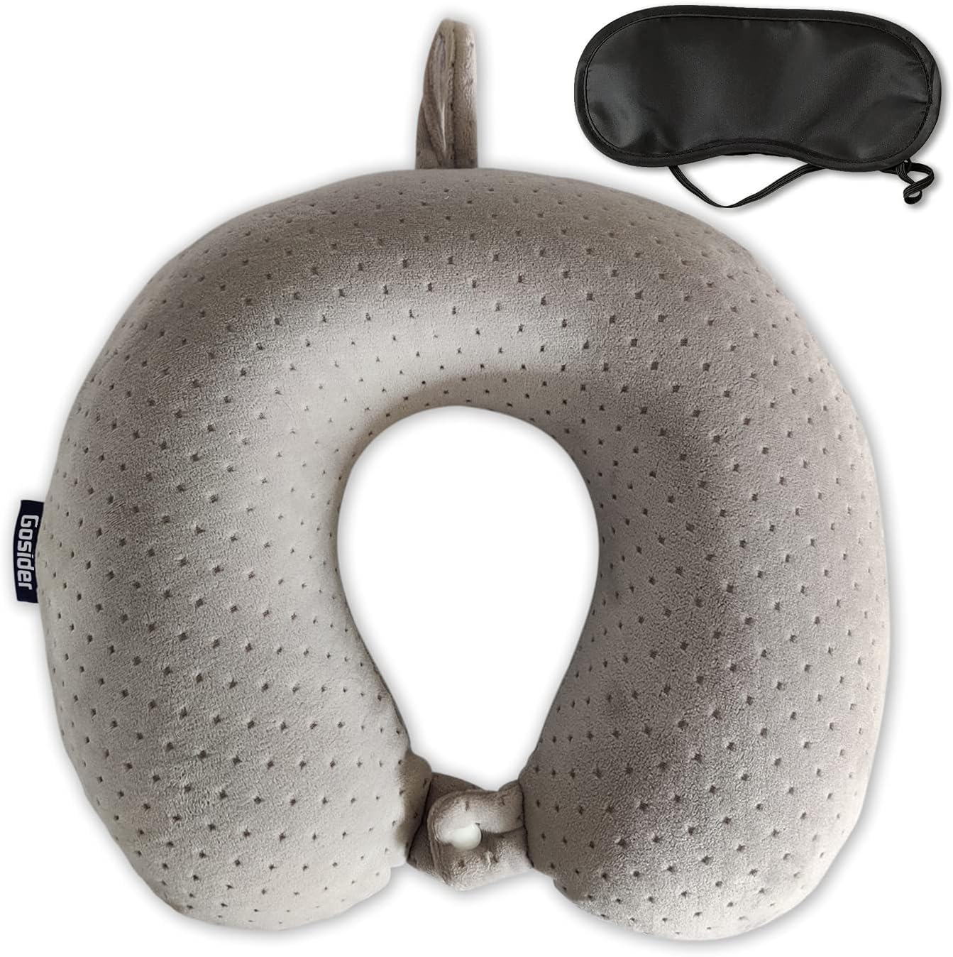 Memory Foam U-Shaped Neck Pillow—Comfortable, Head Support (Pink, For Planes/Trains/Cars)