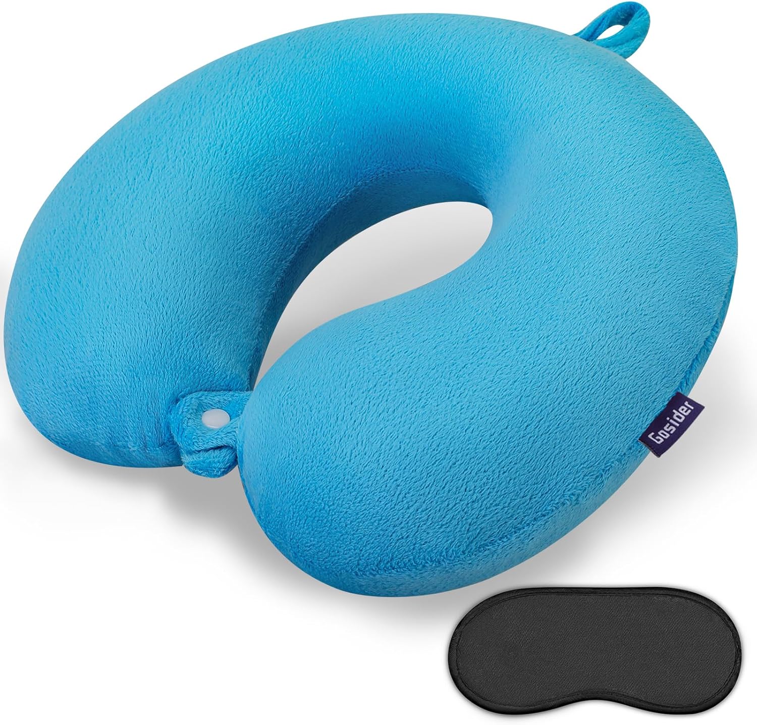 Memory Foam U-Shaped Neck Pillow—Comfortable, Head Support (Pink, For Planes/Trains/Cars)