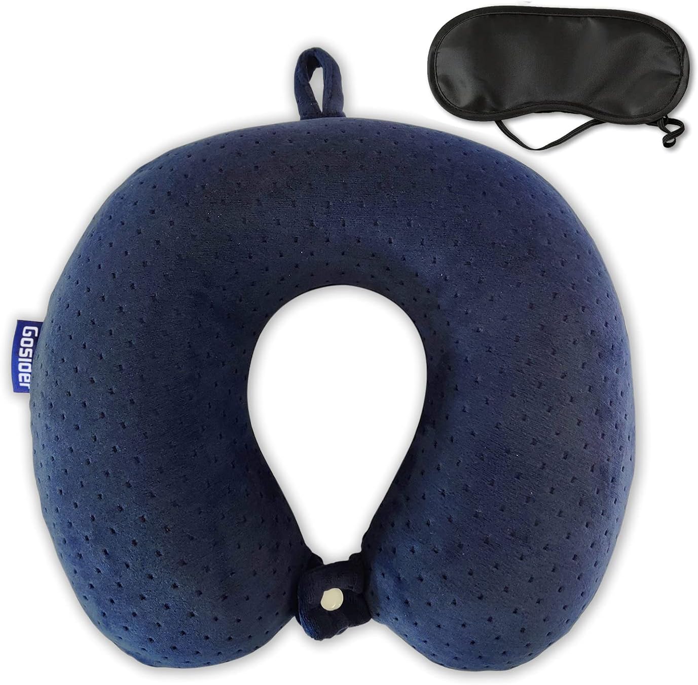 Memory Foam U-Shaped Neck Pillow—Comfortable, Head Support (Pink, For Planes/Trains/Cars)