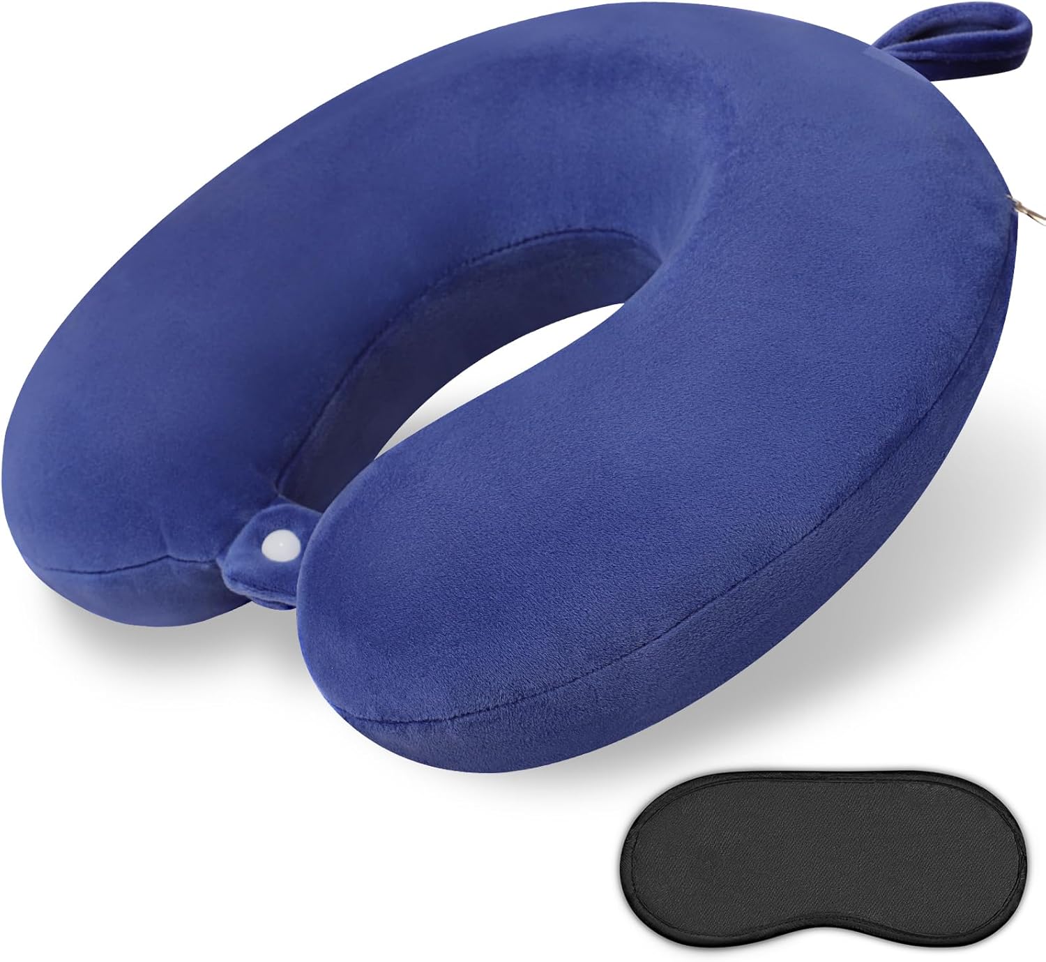 Memory Foam U-Shaped Neck Pillow—Comfortable, Head Support (Pink, For Planes/Trains/Cars)