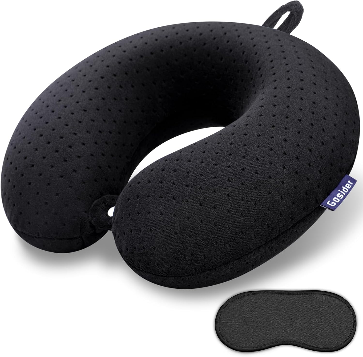Memory Foam U-Shaped Neck Pillow—Comfortable, Head Support (Pink, For Planes/Trains/Cars)