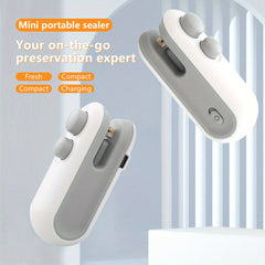 Mini Snack Bag Sealing Machine Rechargeable 2-in-1 Bag Heat Sealing Machine with Chip Cutter